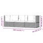 3-tlg. Garten-Lounge-Set mit Kissen Grau Poly Rattan 3-tlg. Garten-Lounge-Set mit Kissen Grau Poly Rattan