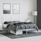 vidaXL Bettgestell mit Kopfteil Metall Weiß 140x200 cm vidaXL Bettgestell mit Kopfteil Metall Weiß 140x200 cm