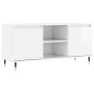 vidaXL TV-Schrank Hochglanz-Weiß 104x35x50 cm Holzwerkstoff vidaXL TV-Schrank Hochglanz-Weiß 104x35x50 cm Holzwerkstoff