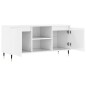 vidaXL TV-Schrank Hochglanz-Weiß 104x35x50 cm Holzwerkstoff vidaXL TV-Schrank Hochglanz-Weiß 104x35x50 cm Holzwerkstoff