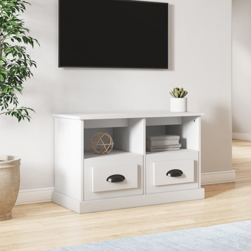 vidaXL TV-Schrank Weiß 80x35x50 cm Holzwerkstoff vidaXL TV-Schrank Weiß 80x35x50 cm Holzwerkstoff