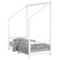 vidaXL Kinderbett Weiß 70x140 cm Massivholz Kiefer vidaXL Kinderbett Weiß 70x140 cm Massivholz Kiefer