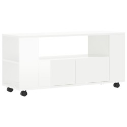 vidaXL TV-Schrank Hochglanz-Weiß 102x34,5x43 cm Holzwerkstoff