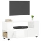 vidaXL TV-Schrank Hochglanz-Weiß 102x34,5x43 cm Holzwerkstoff vidaXL TV-Schrank Hochglanz-Weiß 102x34,5x43 cm Holzwerkstoff