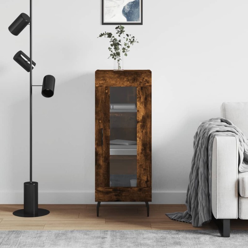 vidaXL Sideboard Räuchereiche 34,5x34x90 cm Holzwerkstoff vidaXL Sideboard Räuchereiche 34,5x34x90 cm Holzwerkstoff