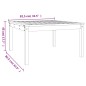 vidaXL Gartentisch Honigbraun 82,5x82,5x45 cm Massivholz Kiefer vidaXL Gartentisch Honigbraun 82,5x82,5x45 cm Massivholz Kiefer
