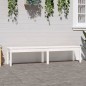 vidaXL Gartenbank 2-Sitzer Weiß 203,5x44x45 cm Massivholz Kiefer vidaXL Gartenbank 2-Sitzer Weiß 203,5x44x45 cm Massivholz Kiefer