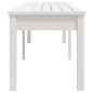 vidaXL Gartenbank 2-Sitzer Weiß 203,5x44x45 cm Massivholz Kiefer vidaXL Gartenbank 2-Sitzer Weiß 203,5x44x45 cm Massivholz Kiefer