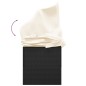 Outdoor-Loungebett mit Dach und Kissen Schwarz Poly Rattan Outdoor-Loungebett mit Dach und Kissen Schwarz Poly Rattan