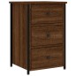 vidaXL Nachttisch Braun Eichen-Optik 40x36x60 cm Holzwerkstoff vidaXL Nachttisch Braun Eichen-Optik 40x36x60 cm Holzwerkstoff