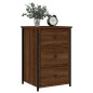 vidaXL Nachttisch Braun Eichen-Optik 40x36x60 cm Holzwerkstoff vidaXL Nachttisch Braun Eichen-Optik 40x36x60 cm Holzwerkstoff