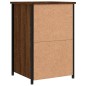 vidaXL Nachttisch Braun Eichen-Optik 40x36x60 cm Holzwerkstoff vidaXL Nachttisch Braun Eichen-Optik 40x36x60 cm Holzwerkstoff