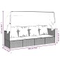 Outdoor-Loungebett mit Dach und Kissen Schwarz Poly Rattan Outdoor-Loungebett mit Dach und Kissen Schwarz Poly Rattan