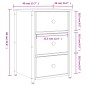 vidaXL Nachttisch Braun Eichen-Optik 40x36x60 cm Holzwerkstoff vidaXL Nachttisch Braun Eichen-Optik 40x36x60 cm Holzwerkstoff