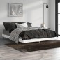 vidaXL Bettgestell Hochglanz-Weiß 135x190 cm Holzwerkstoff vidaXL Bettgestell Hochglanz-Weiß 135x190 cm Holzwerkstoff