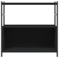vidaXL Bücherregal Schwarz 80x30x78,5 cm Holzwerkstoff und Eisen vidaXL Bücherregal Schwarz 80x30x78,5 cm Holzwerkstoff und Eisen