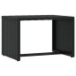 vidaXL Sonnenliegen 2 Stk. mit Tisch Schwarz Poly Rattan vidaXL Sonnenliegen 2 Stk. mit Tisch Schwarz Poly Rattan