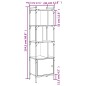 vidaXL Bücherregal mit Tür Braun Eiche 44,5x30x154,5 cm Holzwerkstoff vidaXL Bücherregal mit Tür Braun Eiche 44,5x30x154,5 cm Holzwerkstoff