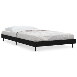 vidaXL Bettgestell Schwarz 100x200 cm Holzwerkstoff