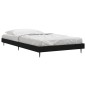 vidaXL Bettgestell Schwarz 100x200 cm Holzwerkstoff vidaXL Bettgestell Schwarz 100x200 cm Holzwerkstoff