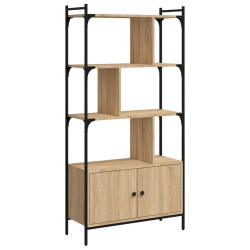 vidaXL Bücherregal mit Tür Sonoma-Eiche 76,5x30x154,5 cm Holzwerkstoff