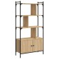 vidaXL Bücherregal mit Tür Sonoma-Eiche 76,5x30x154,5 cm Holzwerkstoff vidaXL Bücherregal mit Tür Sonoma-Eiche 76,5x30x154,5 cm Holzwerkstoff