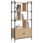 vidaXL Bücherregal mit Tür Sonoma-Eiche 76,5x30x154,5 cm Holzwerkstoff vidaXL Bücherregal mit Tür Sonoma-Eiche 76,5x30x154,5 cm Holzwerkstoff