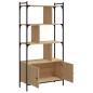 vidaXL Bücherregal mit Tür Sonoma-Eiche 76,5x30x154,5 cm Holzwerkstoff vidaXL Bücherregal mit Tür Sonoma-Eiche 76,5x30x154,5 cm Holzwerkstoff