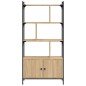 vidaXL Bücherregal mit Tür Sonoma-Eiche 76,5x30x154,5 cm Holzwerkstoff vidaXL Bücherregal mit Tür Sonoma-Eiche 76,5x30x154,5 cm Holzwerkstoff
