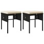 6-tlg. Garten-Lounge-Set mit Kissen Schwarz Poly Rattan 6-tlg. Garten-Lounge-Set mit Kissen Schwarz Poly Rattan