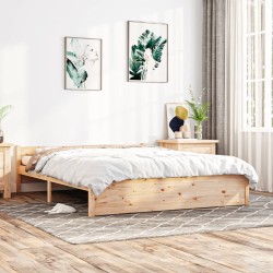 vidaXL Massivholzbett 150x200 cm