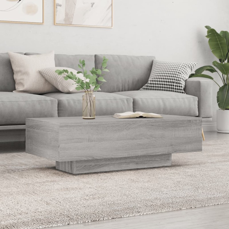 vidaXL Couchtisch Grau Sonoma 100x49,5x31 cm Holzwerkstoff vidaXL Couchtisch Grau Sonoma 100x49,5x31 cm Holzwerkstoff