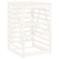 vidaXL Mülltonnenbox Weiß 84x90x128,5 cm Massivholz Kiefer vidaXL Mülltonnenbox Weiß 84x90x128,5 cm Massivholz Kiefer