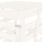 vidaXL Mülltonnenbox Weiß 84x90x128,5 cm Massivholz Kiefer vidaXL Mülltonnenbox Weiß 84x90x128,5 cm Massivholz Kiefer