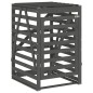 vidaXL Mülltonnenbox Grau 84x90x128,5 cm Massivholz Kiefer vidaXL Mülltonnenbox Grau 84x90x128,5 cm Massivholz Kiefer