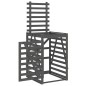 vidaXL Mülltonnenbox Grau 84x90x128,5 cm Massivholz Kiefer vidaXL Mülltonnenbox Grau 84x90x128,5 cm Massivholz Kiefer