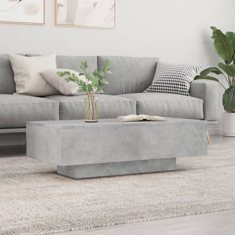 vidaXL Couchtisch Betongrau 100x49,5x31 cm Holzwerkstoff vidaXL Couchtisch Betongrau 100x49,5x31 cm Holzwerkstoff
