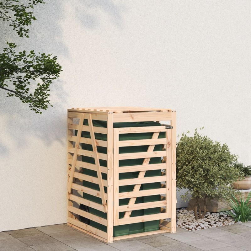 vidaXL Mülltonnenbox 84x90x128,5 cm Massivholz Kiefer vidaXL Mülltonnenbox 84x90x128,5 cm Massivholz Kiefer
