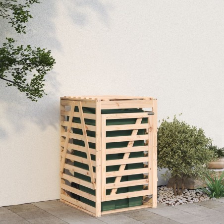 vidaXL Mülltonnenbox 84x90x128,5 cm Massivholz Kiefer