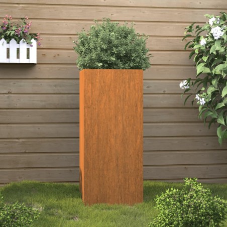 vidaXL Pflanzkübel 32x27,5x75 cm Cortenstahl