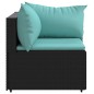 vidaXL Garten-Ecksofas mit Kissen 2 Stk. Schwarz Poly Rattan vidaXL Garten-Ecksofas mit Kissen 2 Stk. Schwarz Poly Rattan