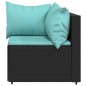vidaXL Garten-Ecksofas mit Kissen 2 Stk. Schwarz Poly Rattan vidaXL Garten-Ecksofas mit Kissen 2 Stk. Schwarz Poly Rattan