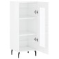vidaXL Sideboard Hochglanz-Weiß 34,5x34x90 cm Holzwerkstoff vidaXL Sideboard Hochglanz-Weiß 34,5x34x90 cm Holzwerkstoff
