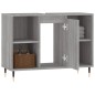 vidaXL Badschrank Grau Sonoma 80x33x60 cm Holzwerkstoff vidaXL Badschrank Grau Sonoma 80x33x60 cm Holzwerkstoff