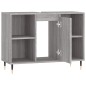 vidaXL Badschrank Grau Sonoma 80x33x60 cm Holzwerkstoff vidaXL Badschrank Grau Sonoma 80x33x60 cm Holzwerkstoff
