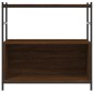 vidaXL Bücherregal Braun Eichen-Optik 80x30x78,5cm Holzwerkstoff Eisen vidaXL Bücherregal Braun Eichen-Optik 80x30x78,5cm Holzwerkstoff Eisen