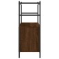 vidaXL Bücherregal Braun Eichen-Optik 80x30x78,5cm Holzwerkstoff Eisen vidaXL Bücherregal Braun Eichen-Optik 80x30x78,5cm Holzwerkstoff Eisen