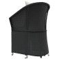 vidaXL 2-tlg. Garten-Lounge-Set mit Kissen Schwarz Poly Rattan vidaXL 2-tlg. Garten-Lounge-Set mit Kissen Schwarz Poly Rattan