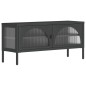vidaXL TV-Schrank Schwarz 105x35x50 cm Glas und Stahl vidaXL TV-Schrank Schwarz 105x35x50 cm Glas und Stahl