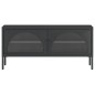 vidaXL TV-Schrank Schwarz 105x35x50 cm Glas und Stahl vidaXL TV-Schrank Schwarz 105x35x50 cm Glas und Stahl